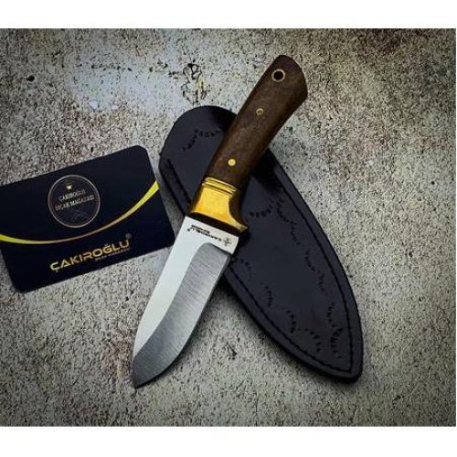 El Yapımı Yerli Üretim Minyatür Bushcraft No:1 Küçük Boy Avcı Av Kamp Bıçağı Kod:ckr583 - Çakıroğlu