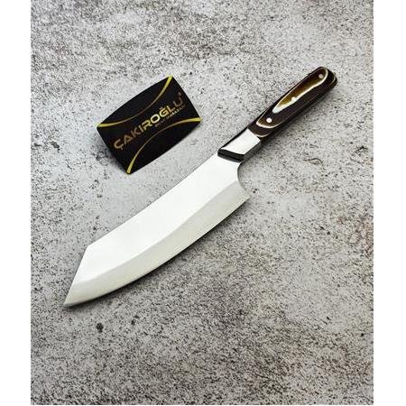 El Yapımı Özel Üretim Kiritsuke Çakıroğlu Profesyonel (chef) Şef Aşçı Bıçağı Kod:ckr374 - Çakıroğlu