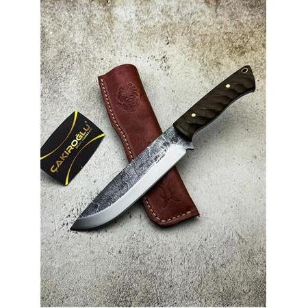 El Yapımı Özel Üretim Dövme Çelik Compact Kabzeli Bushcraft Avcı Av Kamp Bıçağı Kod:ckr544 - Çakıroğlu