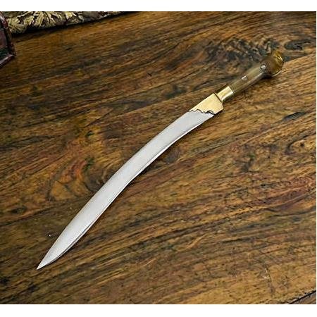El Yapımı Yerli Üretim Boynuz (kemik) Kabzeli Hediyelik Minyatür 20 Cm Yatağan Palası - Çakıroğlu