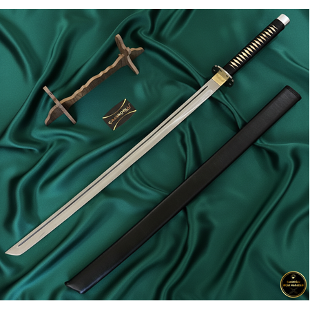 110 Cm El Yapımı Orijinal Üst Düzey Özel Üretim Deri Kın’lı Katana Ckr455-14 - Çakıroğlu